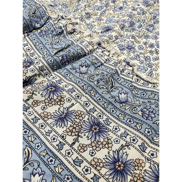 No Comment Blue Floral Tiered Maxi Skirt Elastic Waist‎ Lined RW228445 NWT L - Picture 4 of 8